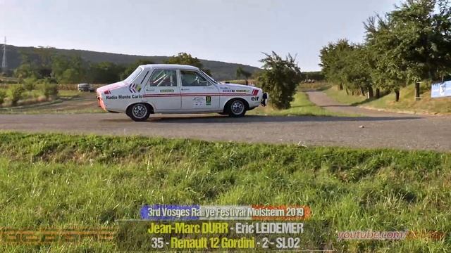 Renault 12 Gordini - Jean-Marc DURR - RALLY - 2019 - Vosges Rallye Festival + Eric LEIDEMER смотреть онлайн