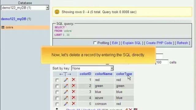 Deleting records by Host4Go Tutorials смотреть онлайн