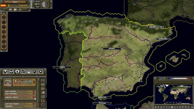 Neutral Spain : Supreme Ruler The Great War EP01 - World War One Grand Strategy Gameplay смотреть онлайн
