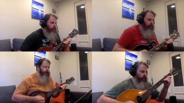 Handel Bourree Quartet - mandolin / mandola / mandocello. смотреть онлайн