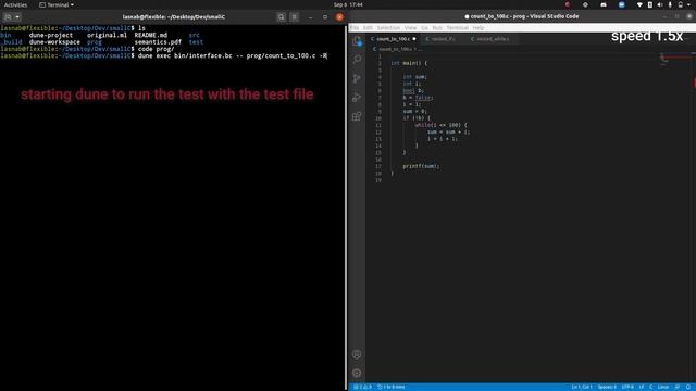 smallC: A Command Line Interpreter for C | OCaml | Unix смотреть онлайн