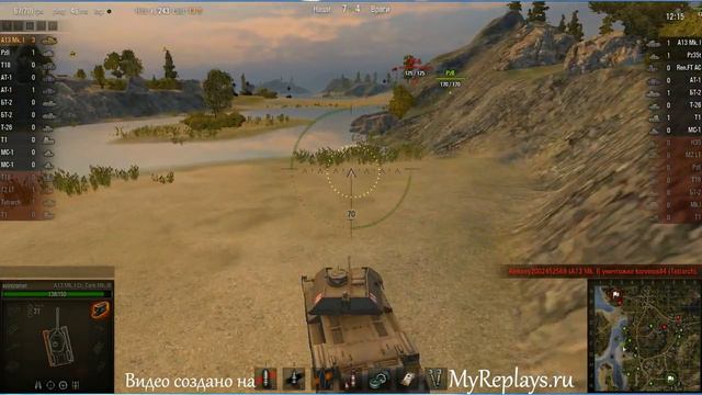 WOT: Рудники - A13 Mk. I Cr. Tank Mk. III - 7 фрагов - В смотреть онлайн