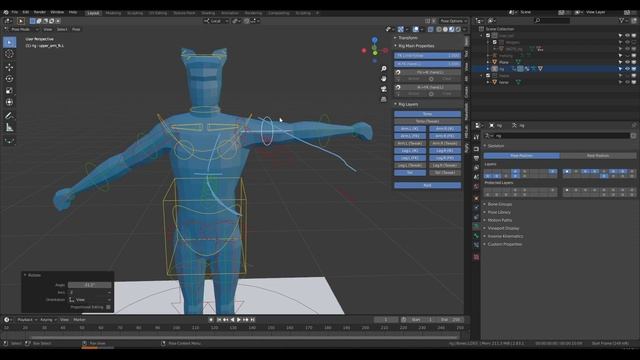 [Blender 2.8/2.9] Rigify Tutorial #08 - Posing the Rigify rig смотреть онлайн