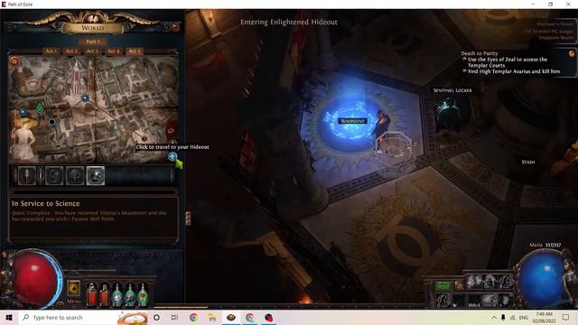 POE SSF Sentinel HC Poison Trap Act 5 - 6 (p1) смотреть онлайн