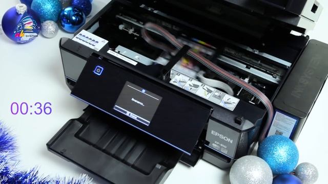 Задача для Epson XP-810: печать новогодней открытки смотреть онлайн