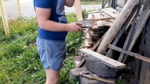 Как насадить топор или колун на топорище. Чем мы колем?