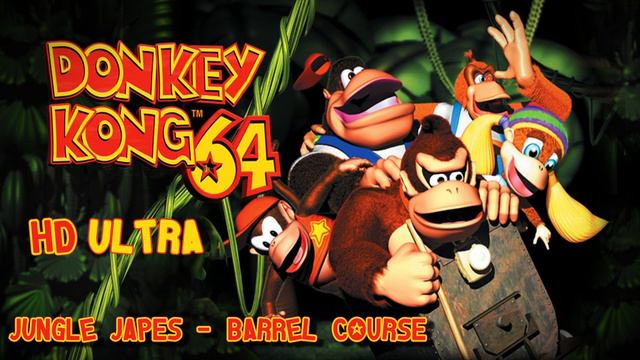 Donkey Kong 64: Jungle Japes - Barrel Course HD смотреть онлайн