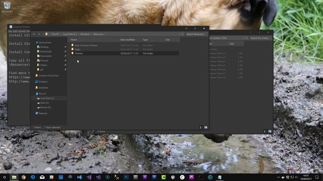 Install Custom Windows 10 Dark Theme - Arc, AfterDark CC, UXThemePatcher смотреть онлайн