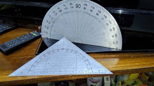 Транспортир и угольник своими руками