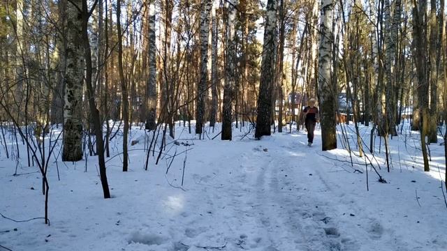 Бег в сильный ветер и солнце зимой смотреть онлайн
