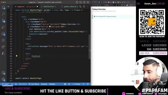 ? Let’s Build an AI Weather App with ChatGPT-4 (Next.js 13.3, React, Tremor 2.0, StepZen, GraphQL) смотреть онлайн