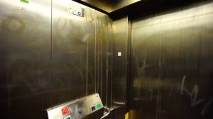 Sweden, Stockholm, Karlberg train station, DEKRA elevator