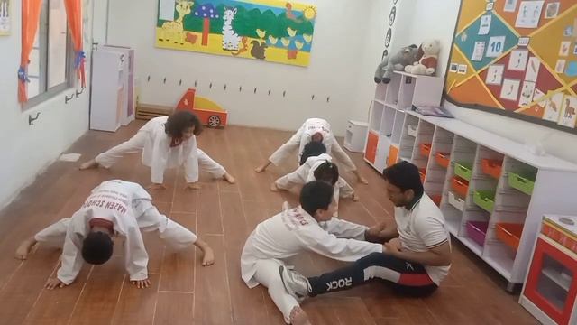 Kids Teakwondo .. Stretching .. Mazen Taekwondo Club #fitness #taekwondo #all #workout смотреть онлайн