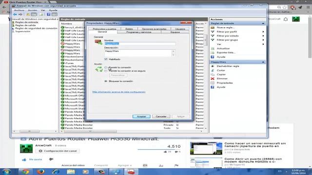 Abrir Firewall para Server de Minecraft || HD || ARCECRAFT смотреть онлайн