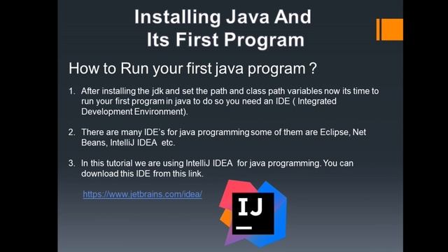 Install java into your system and Run the first program of java смотреть онлайн