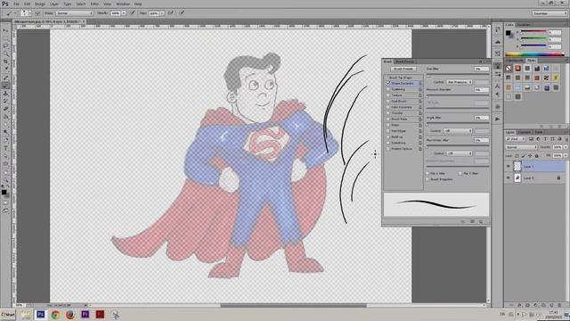 SUPERMAN bite size -speed drawing смотреть онлайн