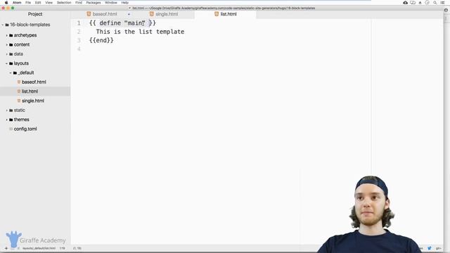 Base Templates & Blocks | Hugo - Static Site Generator | Tutorial 16 смотреть онлайн