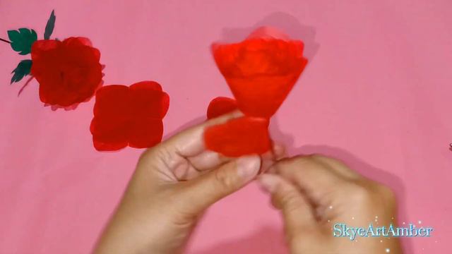 Elegant Rose from Shopping bag/ Ecobag // Eco-friendly School project-3R's //Home decoration ideas смотреть онлайн