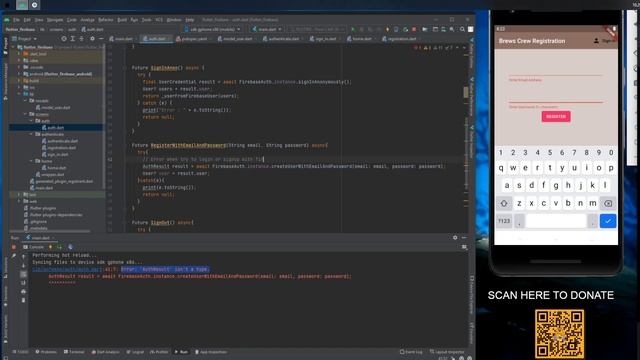 How To Fix Error: 'AuthResult' isn't a type in Flutter Firebase смотреть онлайн