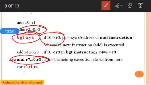 Branching instructions of ARM processor смотреть онлайн