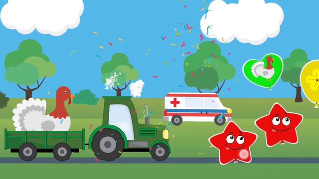 Угадай животное🤷♂️🤷♀️ Кто едет на тракторе? #развитиеребёнка #обучающиевидео обучаю