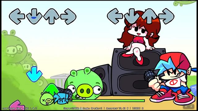 Friday Night Funkin - V.S Bad Piggies - FULL WEEK - ( HARD MODE ) 【 ANGRY BIRDS MOD】"HD" смотреть онлайн