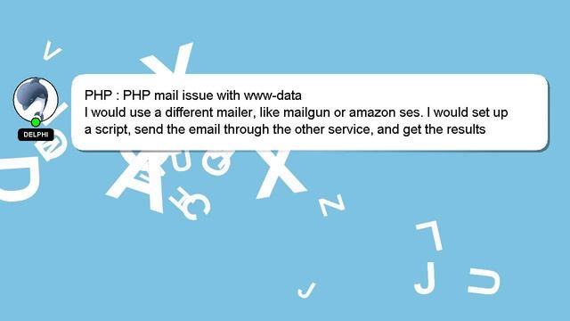 PHP : PHP mail issue with www-data смотреть онлайн