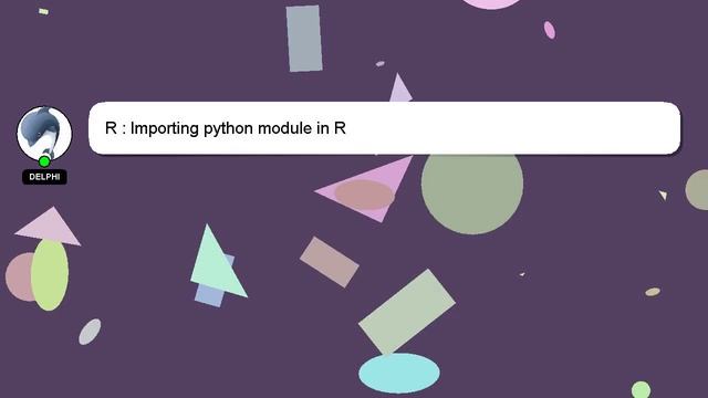 R : Importing python module in R смотреть онлайн