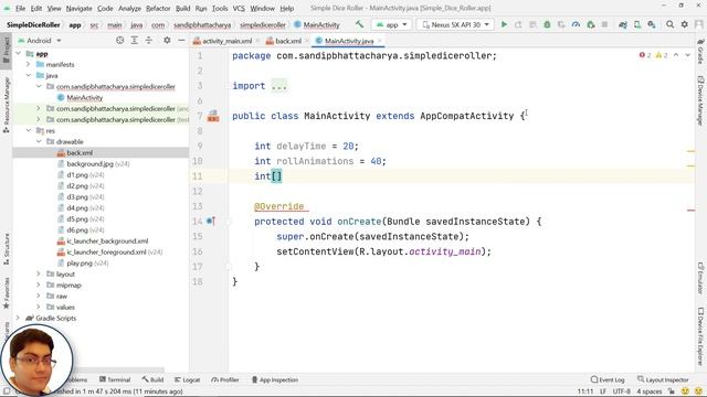 Build a Dice Roller App in Android Studio смотреть онлайн