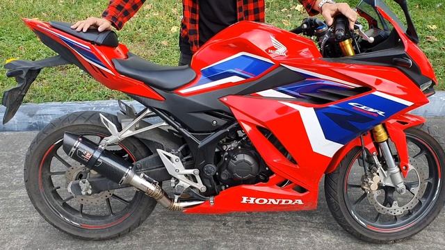 Honda CBR 150 version 4 2021 with Yoshimura R77 370mm full system exhaust sound check смотреть онлайн