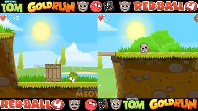 Red Ball 4 Om Nom & Talking Tom Ball Fight The Green Hills Volume 1 Boss Level 1 - 15 смотреть онлайн