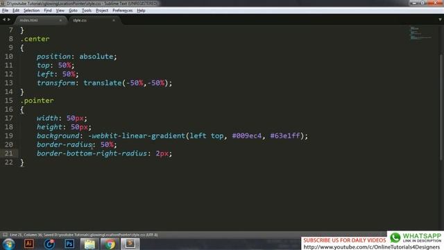 Css Glowing Location Pointer Animation - Pure Css Shape Tutorial - Css Animation Effects смотреть онлайн