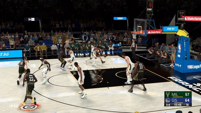 Golden State Warriors v Milwaukee Bucks | MyLeague | 11.3.23 | NBA 2K23 смотреть онлайн