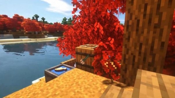 Minecraft 1.16.5 - Falling Leaves mod