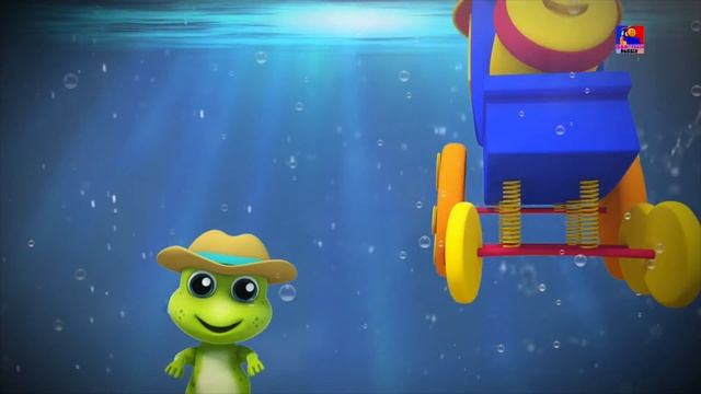 Боб Поезд Пять маленьких пятнистых лягушек Детские стишки Bob Train Five Little Speckled Frogs смотреть онлайн