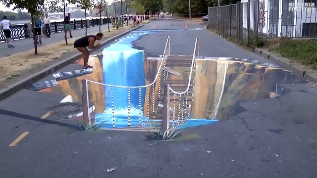 3D painting on road - Public Prank смотреть онлайн