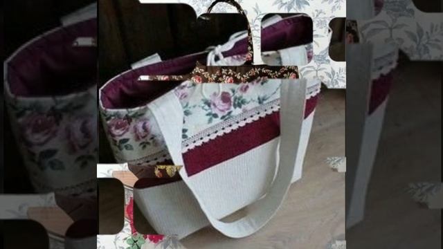 cotton fabric with jeans handbag and stylish applic work bag collection смотреть онлайн