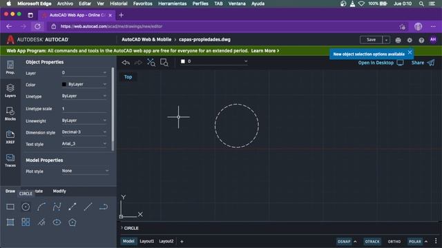 AutoCAD Web | Capas y Propiedades смотреть онлайн