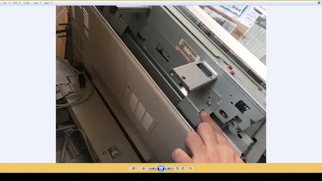 Xerox 242/252/260 Cleaning Laser Module Glass From Toner