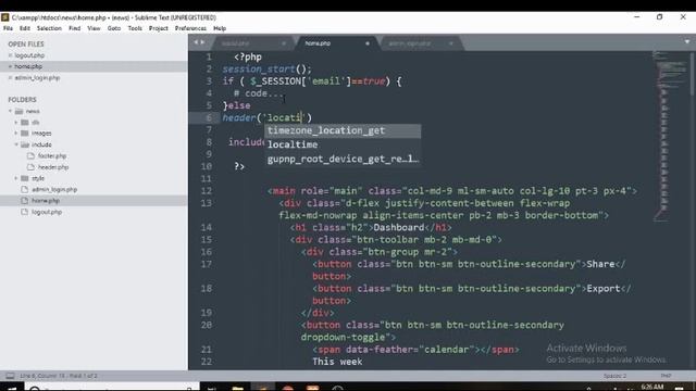 PHP and Mysql Project On Online News Portal -Admin Authentication смотреть онлайн