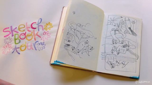 Sketchbook Tour - Scribbles, Colour, Curves and 2020 смотреть онлайн