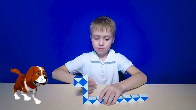 ?ЗМЕЙКА РУБИКА? как сделать собаку ГОЛОВОЛОМКИ для детей собрать фигуру смотреть онлайн
