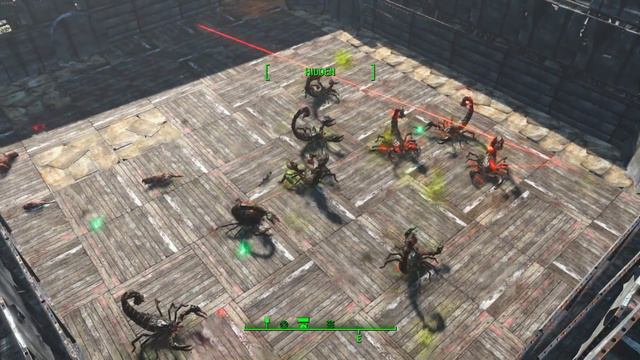 Fallout 4 Arena! 50 Gunner Brigadier vs 10 Radscorpions! смотреть онлайн