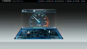 Speedtest E3372s с подключенным MIMO облучателем параболической тарелки KIP9-1700/2700 DP