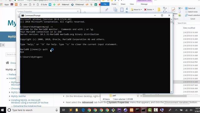 MySQL Path Environment variable for windows смотреть онлайн
