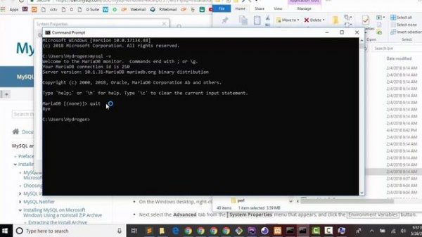 MySQL Path Environment variable for windows