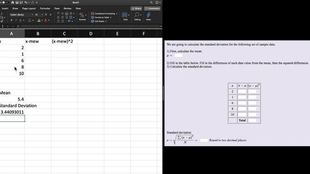 Chapter 2 Center and Spread in Excel #7 смотреть онлайн