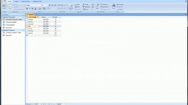 Access - Query Sort смотреть онлайн