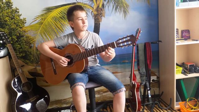 Shape of my heart (cover) Sting guitar Almansa made in Spain смотреть онлайн