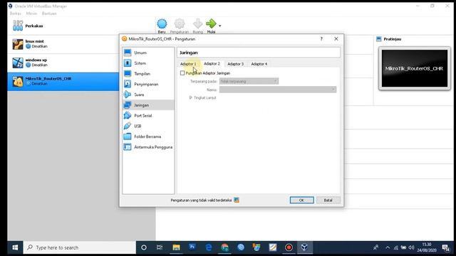 TUTORIAL INSTALL MIKROTIK DI VIRTUAL BOX (MIKROTIK CHR) смотреть онлайн